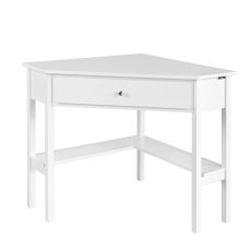 Hörnbord med 1 lådor, Skrivbord, vit 76 * 76 cm FWT31-W