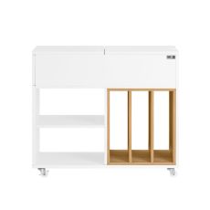 Cafébord Laptopbord Sidobord Skrivarbord Skrivarstativ Dokumentskåp FBT134-W