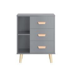 Nattduksbord med 3 lådor Soffbord Sidobord Sängbord FBT95-HG