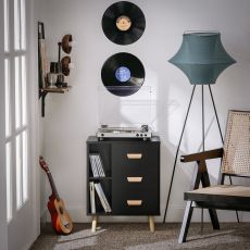 Nattduksbord med 3 lådor Soffbord Sidobord Sängbord FBT95