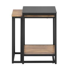 Satsbord set om 2, Sidobord, Soffbord, Cafébord, Laptopbord, FBT99-F