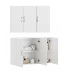 FRG231-L-W Väggskåp för Badrum 90x30x60 cm – Justerbar Hylla, 36 kg, MDF (E1), Tippsäker, Badrum & WC – Vit