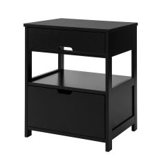 Sängbord, Soffbord, Avlastningsbord, svart, FRG258-SCH