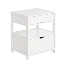 Sängbord, Soffbord, Avlastningsbord, vit, FRG258-W