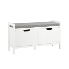 Sittbänk med 2 dörrar och dyna, Bänk Skobänk FSR63-II-W