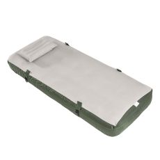 Sobuy OGS32-II-GR-P01 Luftmadrass med pump enkelsäng sovmatta campingmadrass resemadrass luftmadrass camping för individer camping mattress grön 191 x 22 x 76 cm