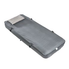 Sobuy OGS32-II-HG-P01 Luftmadrass med pump enkelsäng sovmatta campingmadrass resemadrass luftmadrass camping för individer camping mattress grå 191 x 22 x 76 cm