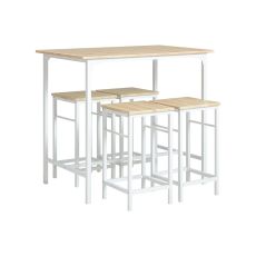 Barbord och 4 pallar Barbordsset OGT11-WN