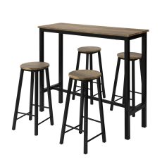 Barbord och 4 Pallar, Matgrupp, Testad för 150 kg ...