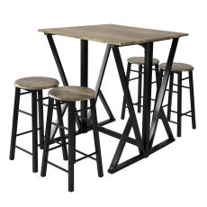 Matgrupp, Klaffbord och 4 stolar, Testad för 150  ...