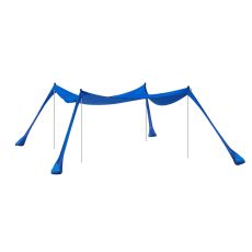 Tält strandtält med sandankare Bärbar solskugga Solsegel Solskydd OZT02-DB