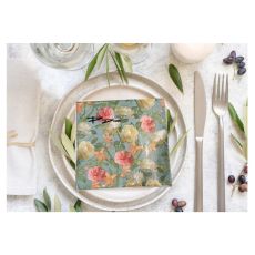 Servetter Blommor 33x33 cm 20-pack