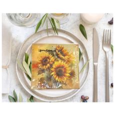 Servetter Solros Beige 33x33 cm 20-pack