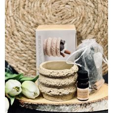 Aromaset Moss Amber Stenar Potpurri Doftolja Presentset