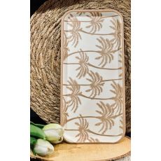 Bricka Palmer Beige/Vit Melamin liten