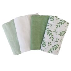Summerville Muslinfiltar 4-pack,  Floral Green