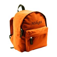Barnryggsäck med namn - Orange