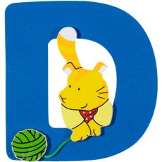 Väggdekoration - Bokstav - D - Goki