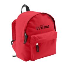 Barnryggsäck med namn - Röd