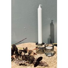 Ljuskopp Vändbar Glas Grå 5x6 cm