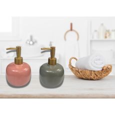 Tvålpump Keramik Mörkrosa