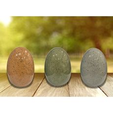 Ägg Keramik Dekoration 14 cm Gult