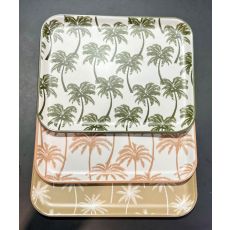 Bricka Palmer Beige/Vit Melamin