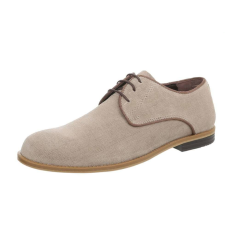 Beige lädersko