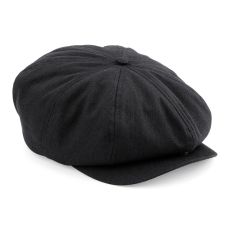 Svart newsboy keps - Beechfield