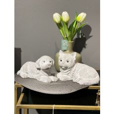 Katt Hund Cement 21 cm