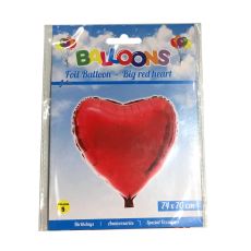 Ballong Hjärta Rött Folie 70x74 cm