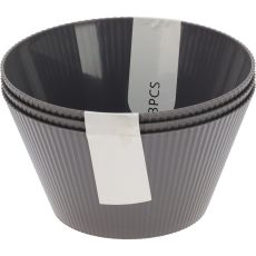 Skål Grå 3-pack Melamin