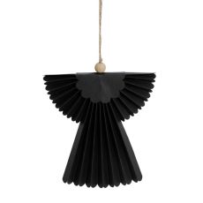 Ängel Häng Papp Svart 20 cm