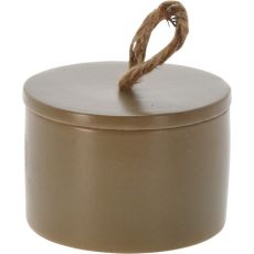 Ljus Beige Keramikburk med lock