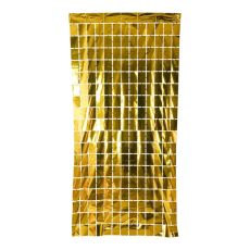 Draperi Guld Rutor 100x200 cm