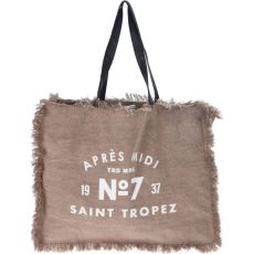 Väska Canvas Tyg 40x50 cm Natur/Brun