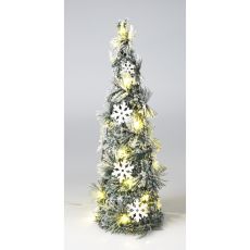 Julkon med Snö LED-belysning Belysning Timer 40 cm