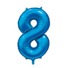 Ballong Siffra 8 Blå 86 cm