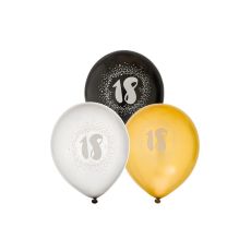 Ballong 18 år 6-pack Latex