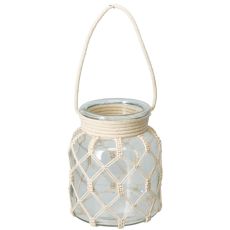 Ljushållare Lykta Glas Rep 17 cm