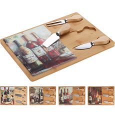 Ost- och vinbricka Trä Servering Ostknivar