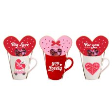 Mugg Hjärtan Valentine Praliner