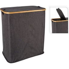 Tvättkorg Svart Textil