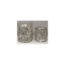 Ljushållare Blommor Vita Glas 13 cm