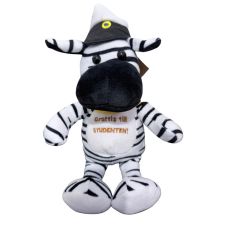 Student Zebra Vit/Svart med band 14 cm