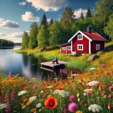 Servetter Småland 33x33 cm 20-pack