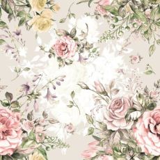 Servetter Rosor beige 33x33cm 20-pack