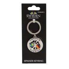 Nyckelring Souvenir Spinner Flagga Sverige Tyskland