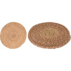 Underlägg Rund flätad beige 38 cm