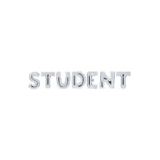 Student Folieballong Silver 40cm
